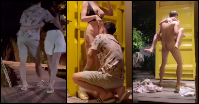 กำลังเดินกลับที่พัก ยังไม่ถึง โดนถลกกระโปรงเย็ดโหดเอ้าดอร์ ที่ท่องเที่ยวชื่อดัง!
